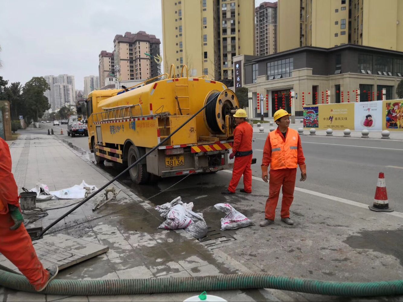 桐城排污管道清淤-管道清洗